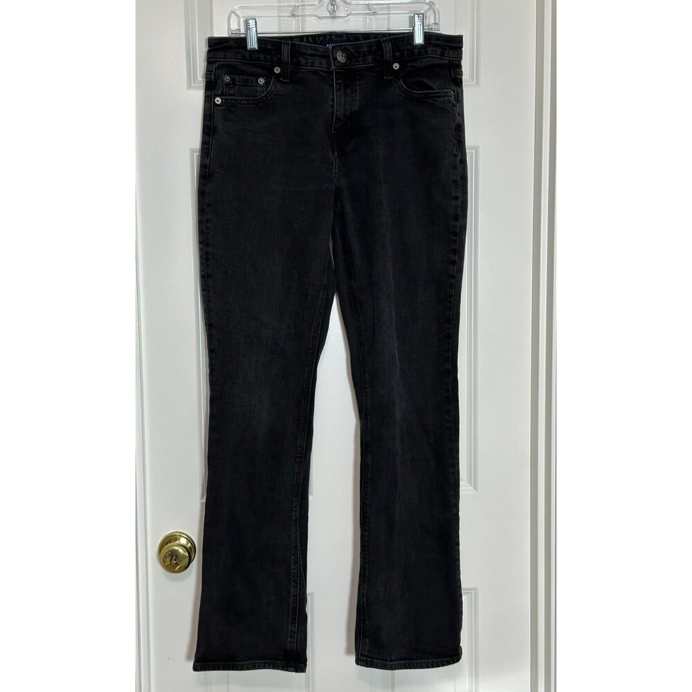 Aeropostale Mid-Rise Bootcut Jeans Women's Size 12 Long Black 32" Inseam